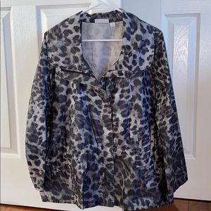 ☔️Susan Graver Satin Lightweight Jacket